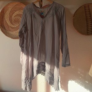 Johnny Was gray tunic